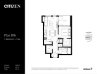 Citizen Plan B1b 1-bedroom + Flex