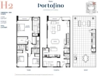 Parc Portofino Plan H2 3 bed+DEN+3