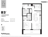 The Amazing Brentwood - Tower 5 Plan B3 2 bed+2 bath
