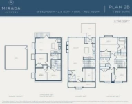 Mirada Estates Plan 2B 3 bed+2