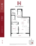 Hawthorne Plan-1C 1 Bedroom + Den