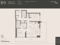 The Amazing Brentwood - Tower 6 Plan B9 2 bed+2 bath
