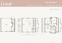 The Loop Plan The Bryant 3 bed+2