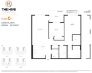 The Hive at Willoughby - Phase 2 Plan C9 2 bed+2 bath
