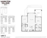 Hamilton Village Phases 2 & 3 Unit C 2 bed+2 bath