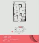 Eclipse Brentwood Plan C9 1 bed + DEN(Adaptable)