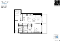 The City of Lougheed - Tower THREE Plan B1 2 bed+1