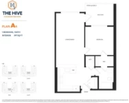 The Hive at Willoughby - Phase 2 Plan A4 1 bed+1 bath