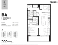 The Amazing Brentwood - Tower 5 Plan B4 2 bed+2 bath