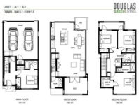 Douglas green living Plan A1 A2 4 bed+3 bath